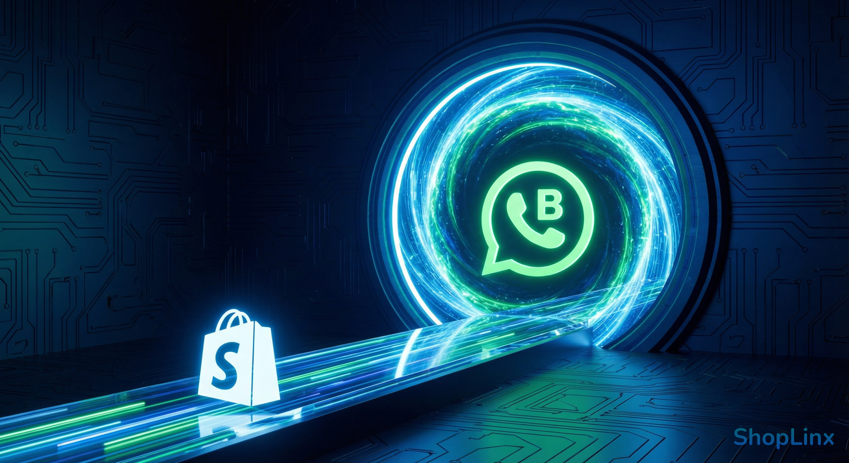 A futuristic digital gateway showing direct integration with the Official Meta Cloud API